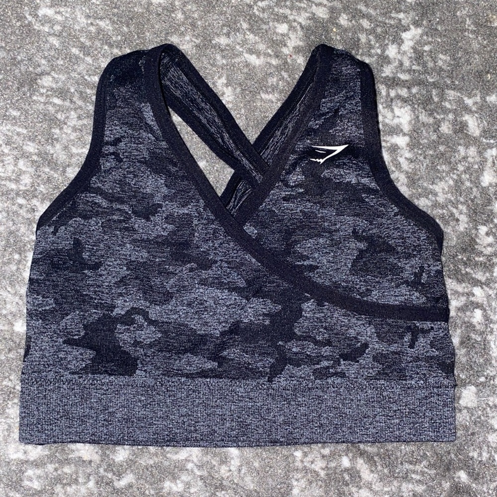 Gymshark camo sports bra